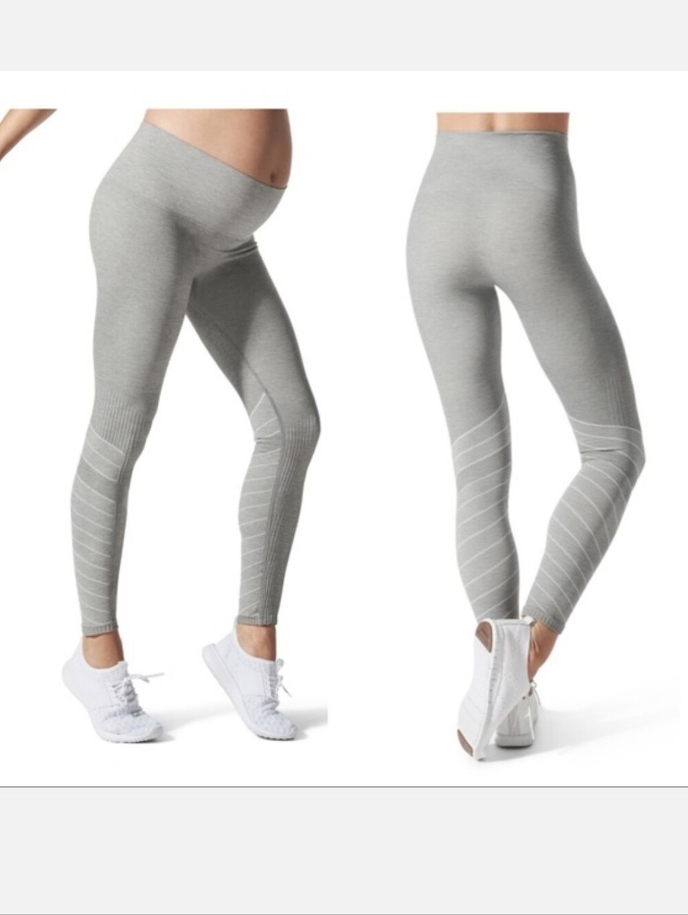 NWT BLANQI Hipster Gray Maternity Leggings Small